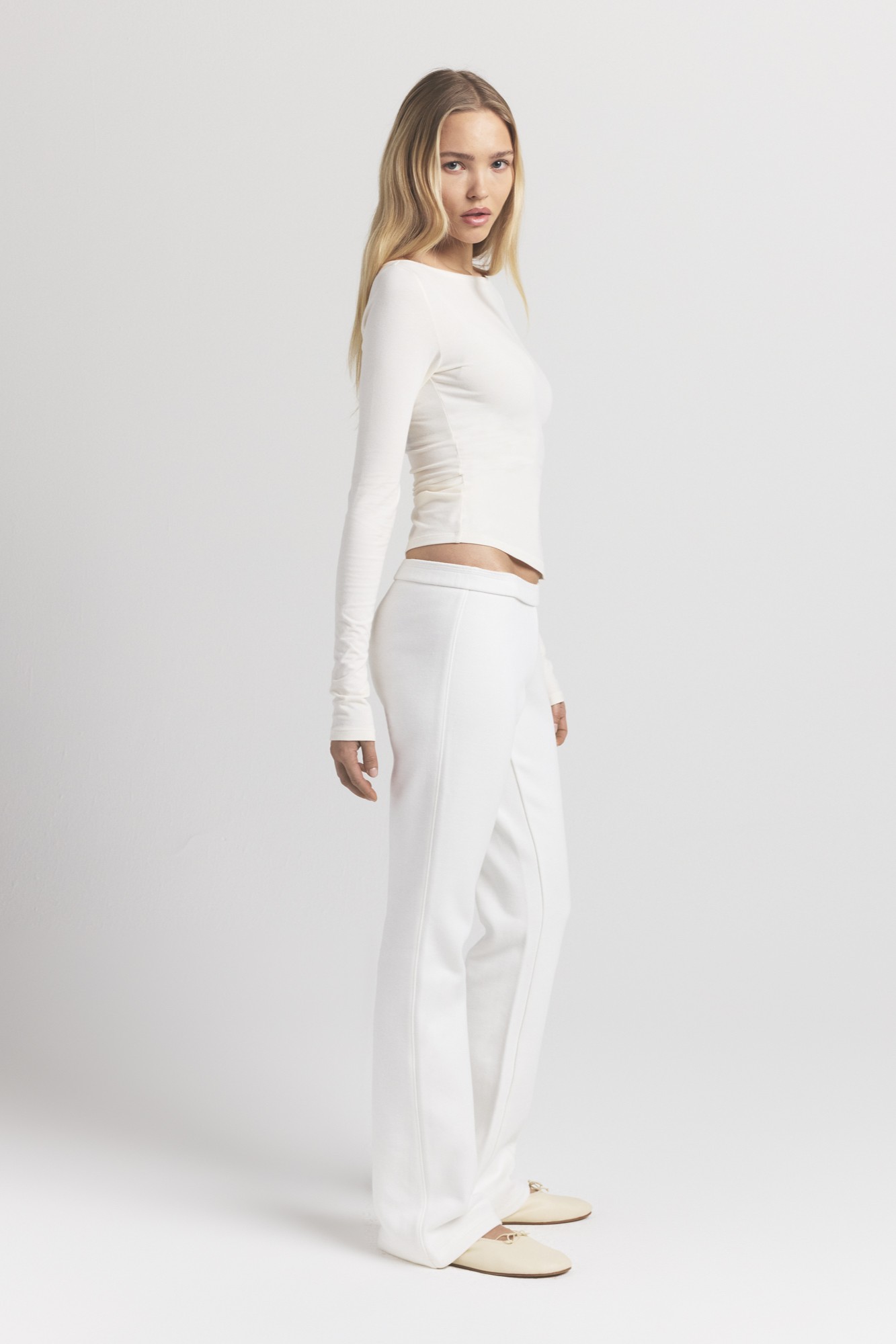 תמונת כל הלוק של COTTON FLEECE SLIM PANT